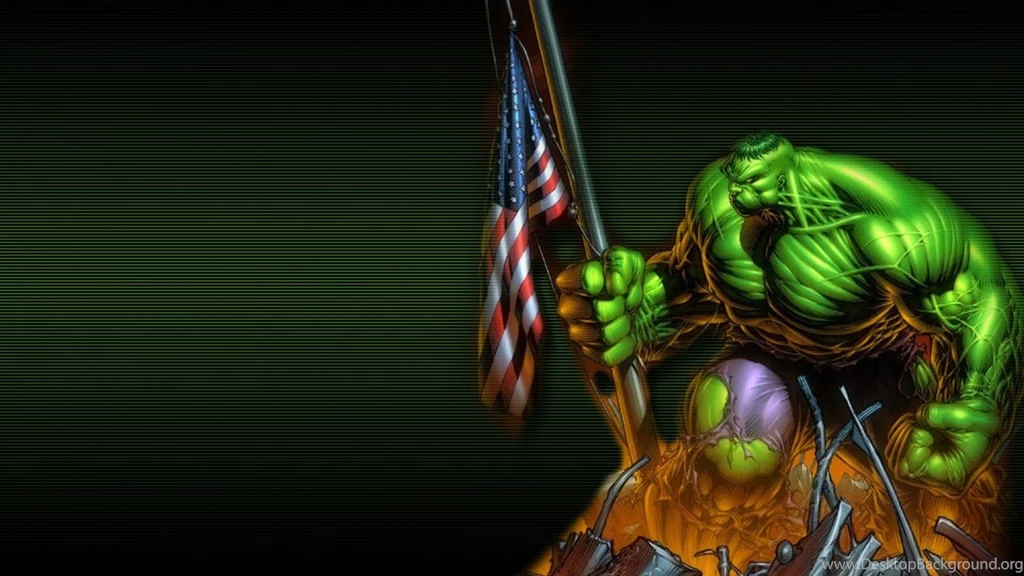Hulk America Flag Hd Wallpapers   (