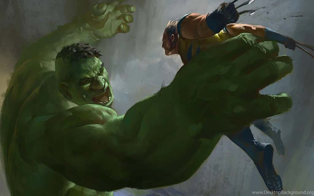 Download Wallpapers 1680x1050 Hulk, Wolverine, X men, Marvel Comics ...