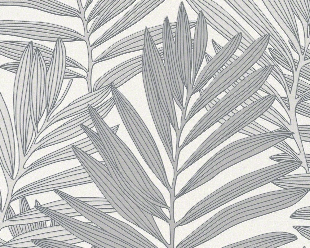 Modern Floral Wallpapers In Grey And White Design By BD Wall ...