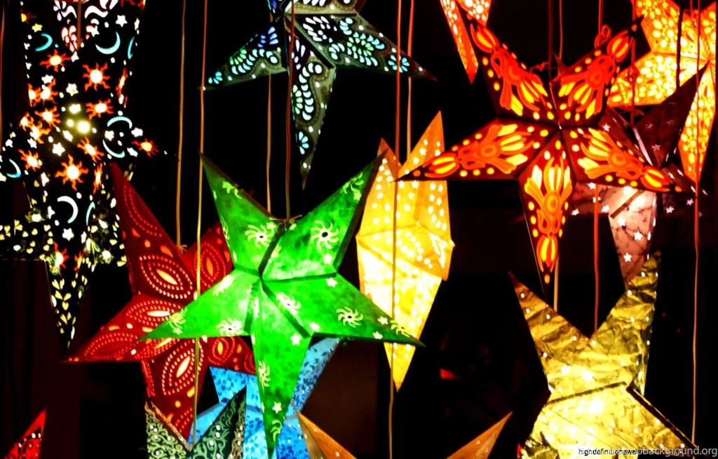 Colorful Christmas Lights Wallpapers