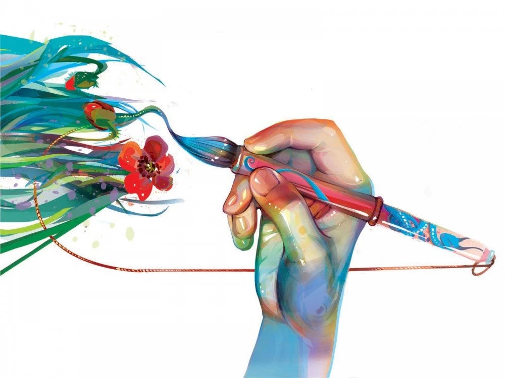 Artistic Cover For Fine Art Backgrounds   3D, Design   PPT Backgrounds