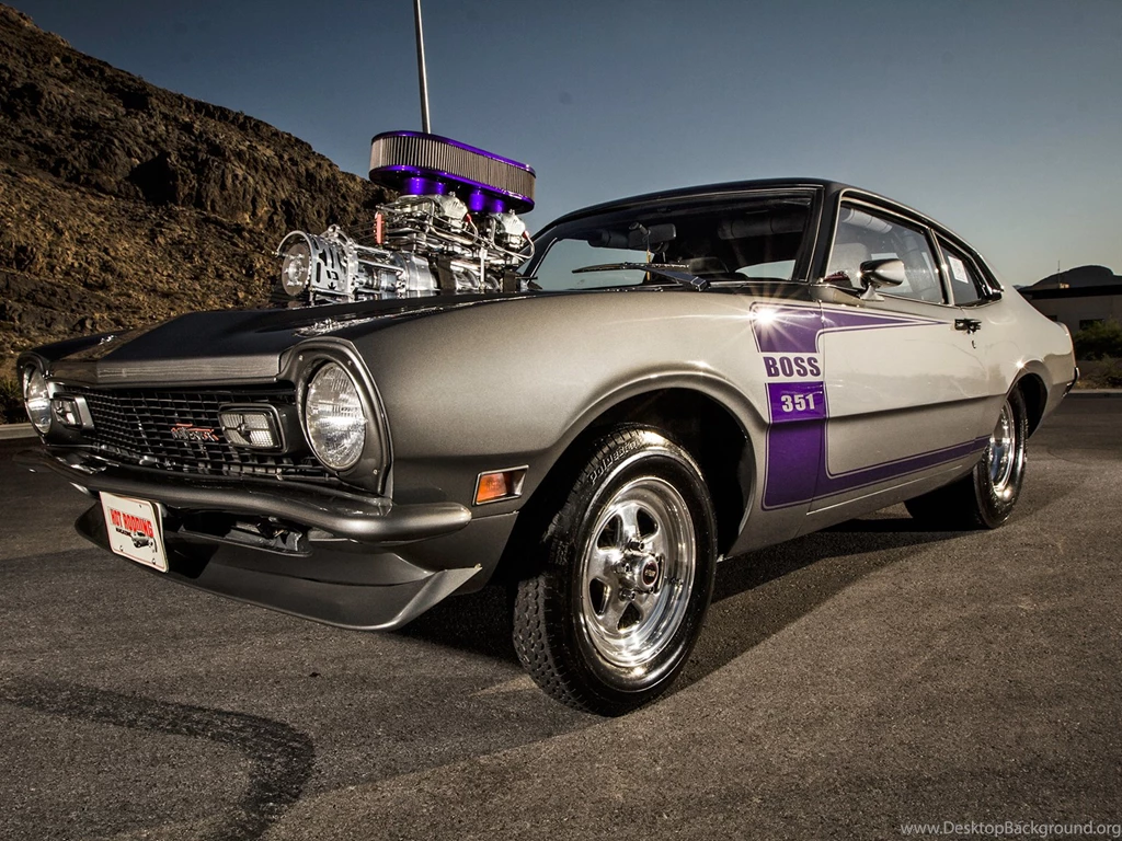 FORD MAVERICK Muscle Classic Hot Rod Rods Drag Racing Race Engine ...