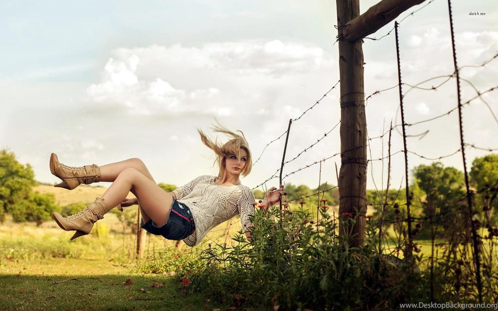 Girl Falling Over The Barbed Wire Fence Wallpapers   Photography ...