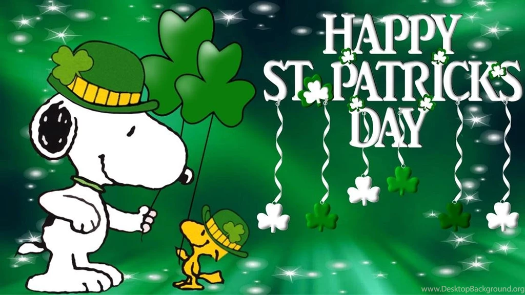 ST PATRICKS SNOOPY WALLPAPER (