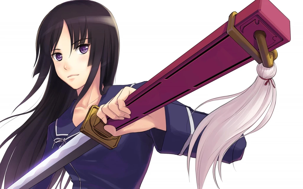 Yomi Ga Rei Zero Girl Brunette Sword