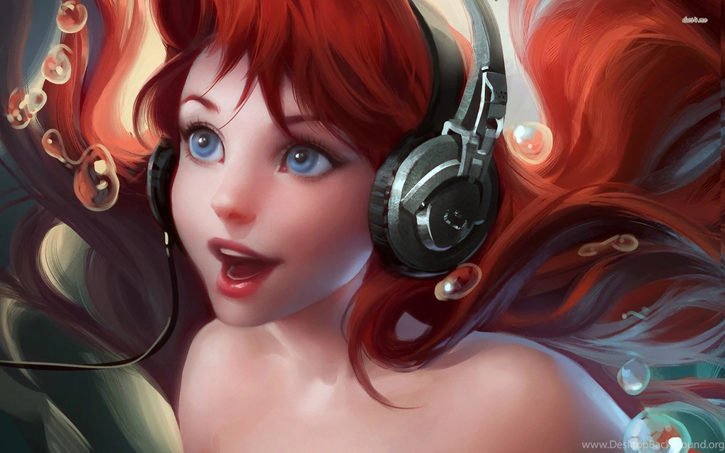 Ariel With Headphones Wallpapers Artistic Wallpapers