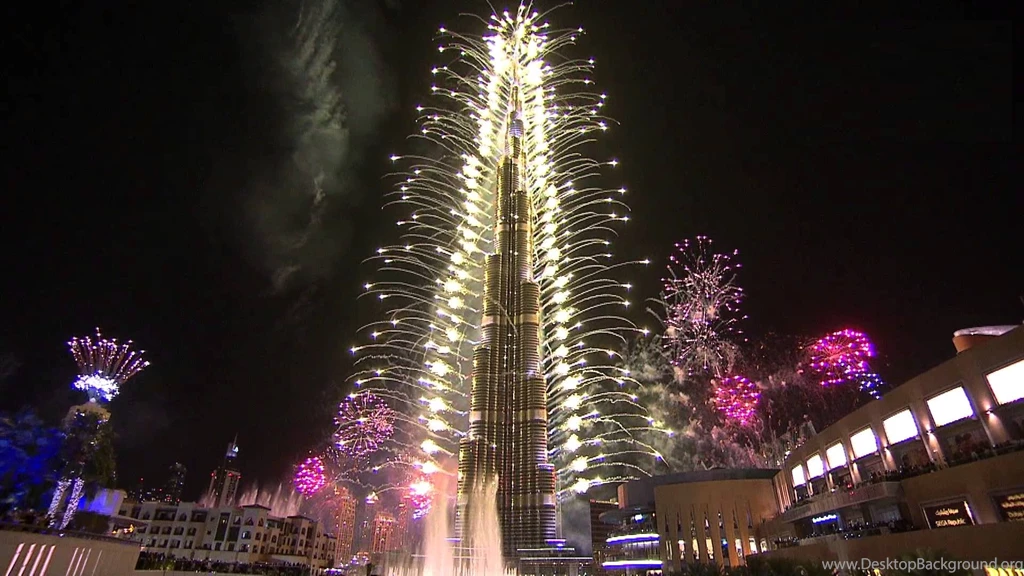 Burj Khalifa New Year Full Screen High Quality