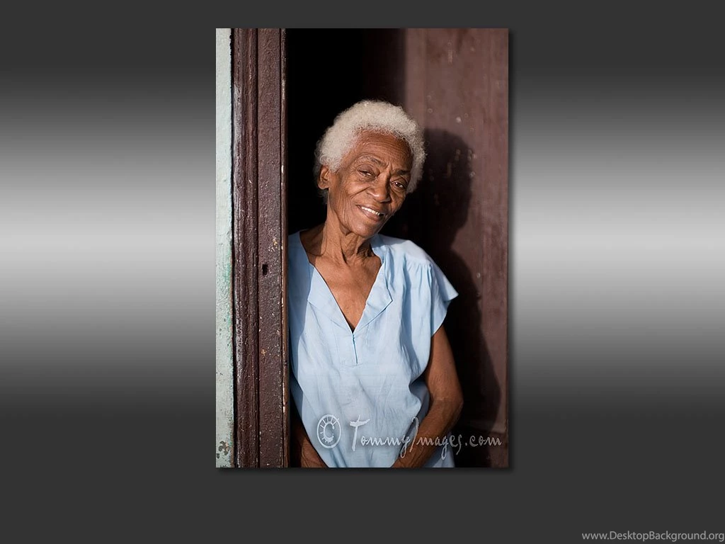 Free Computer Desktop Wallpaper: Old Cuban Lady With White Hair