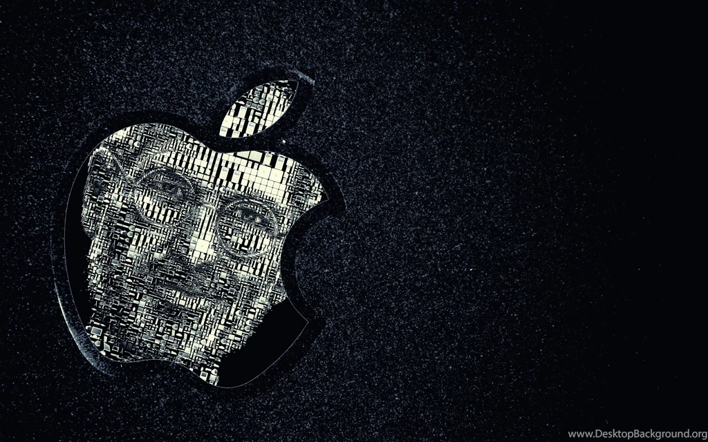 Wooden Glow Of Apple Logo Desktop Wallpapers