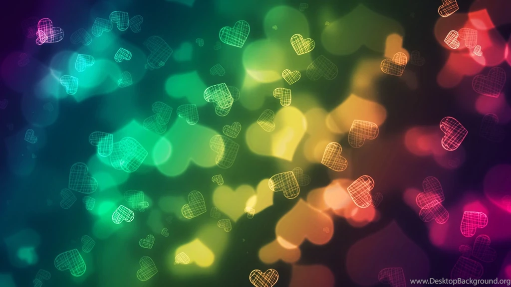 Colored Transparent Hearts Wallpapers 29186
