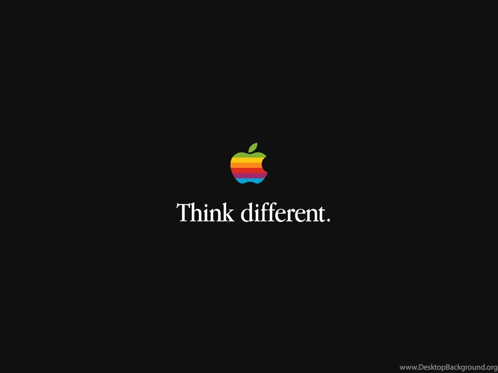 Wallpapers Think Different Old Apple Logo The Free 1024x768 ...