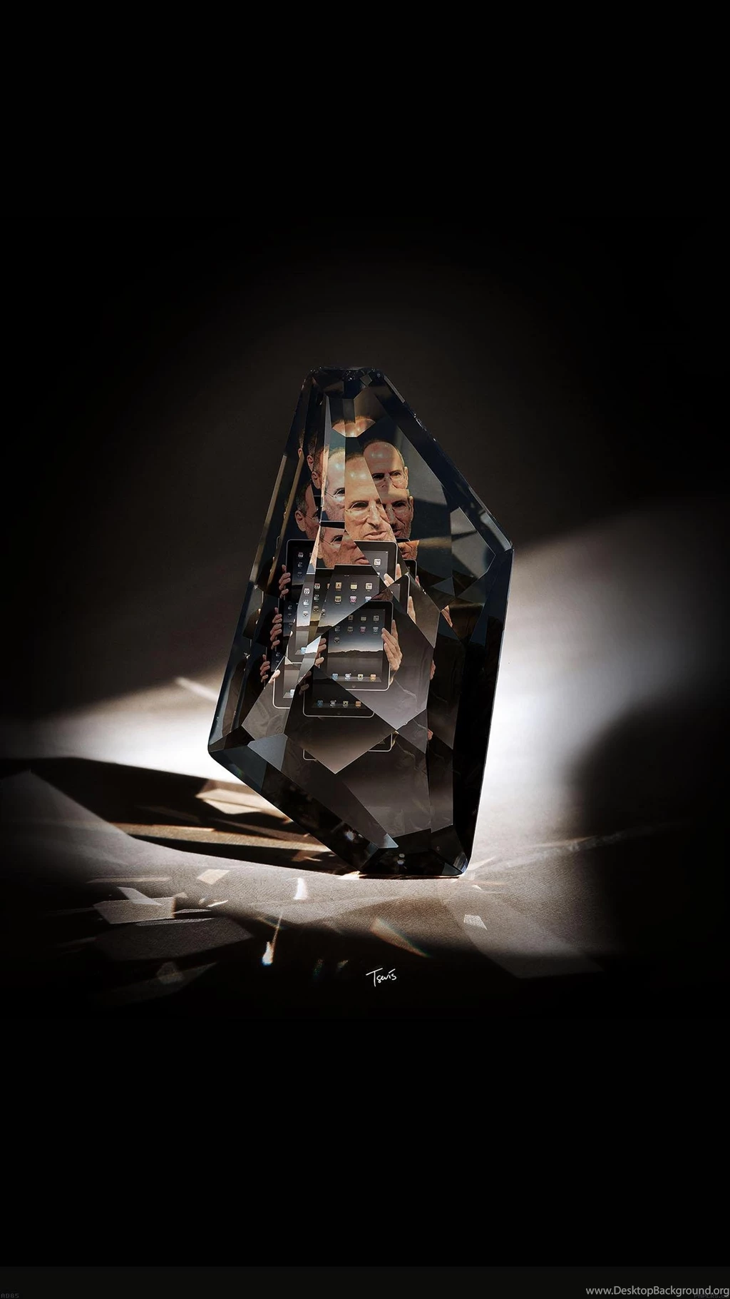 Apple Logo Dark Ios8 Iphone6   iPhone 6 Plus Wallpapers