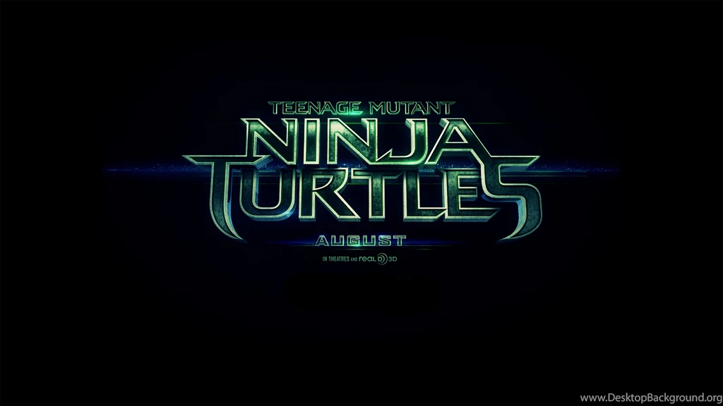 2014 Teenage Muntant Ninja Turtles Movie Logo Poster HD Wallpapers
