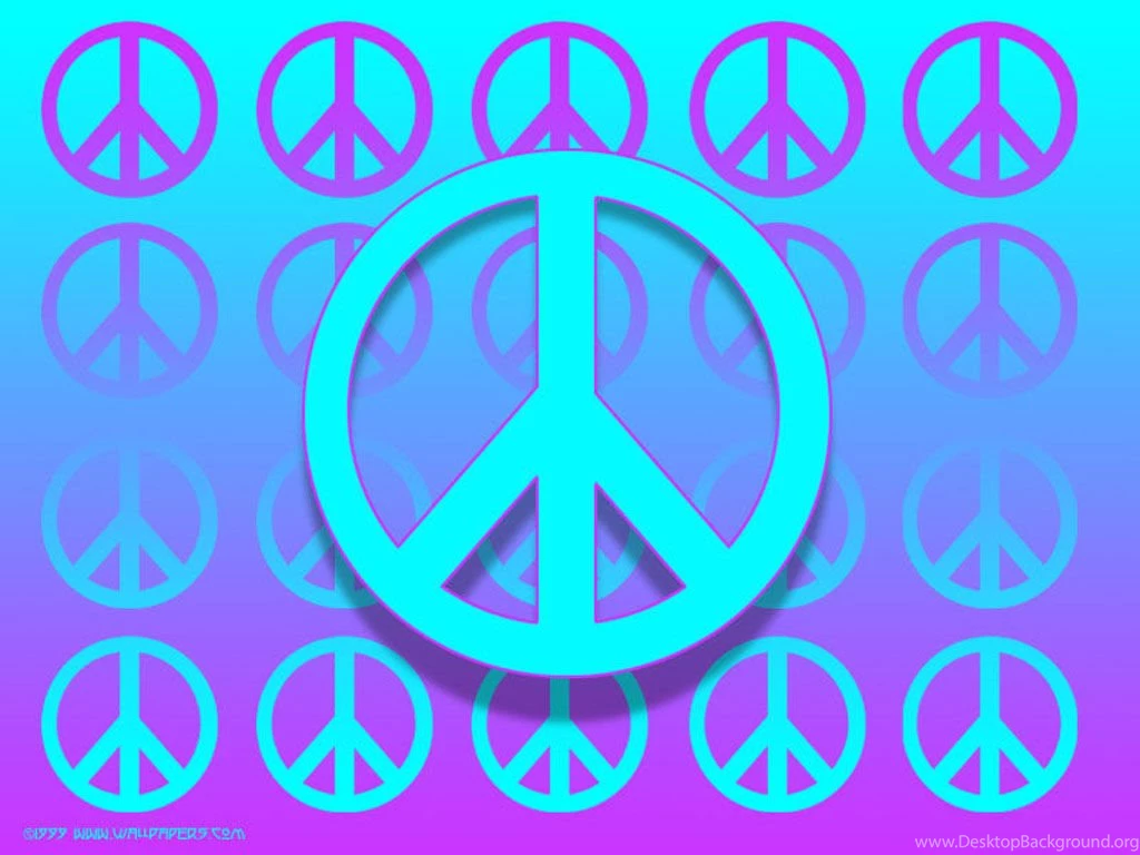 Neon Peace Sign Background Images