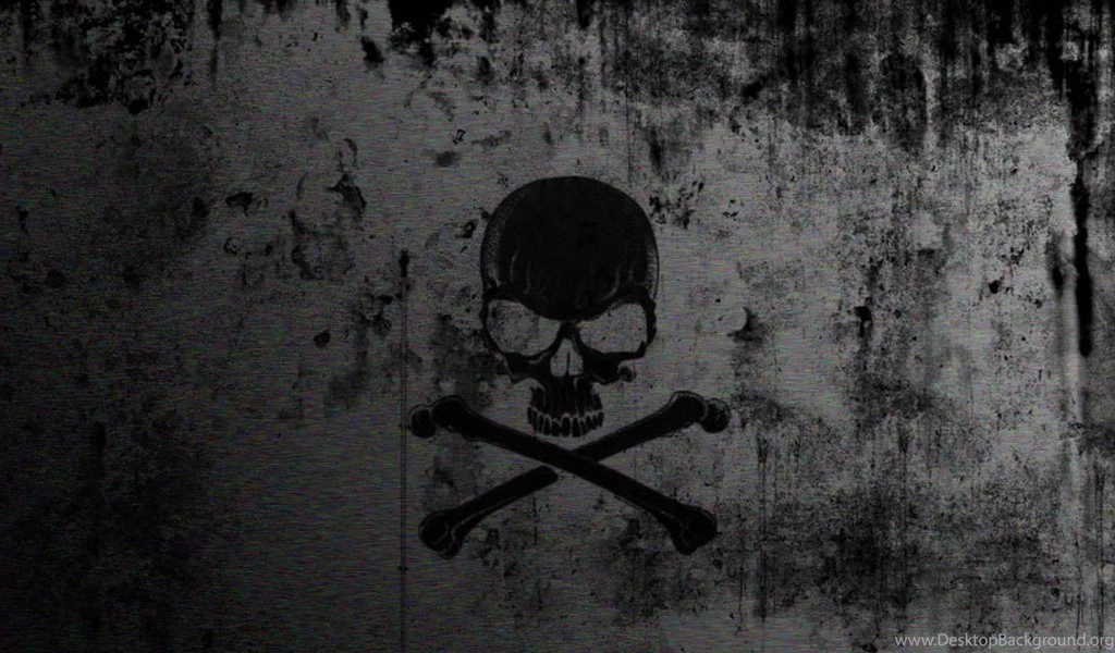 Resolution 1024x600 Wallpaper: Black Skull Mobile Android Wallpapers