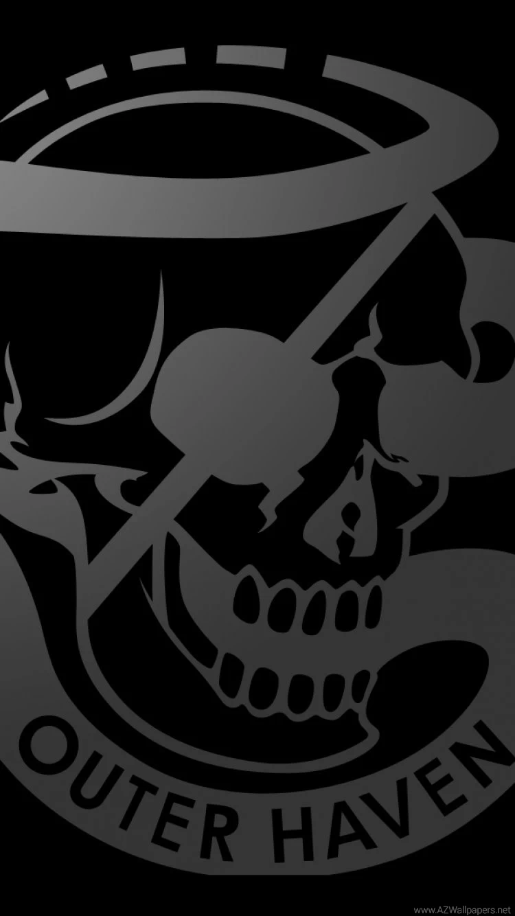 Download Wallpapers 750x1334 Outer Haven, Skull, Symbol, Logo ...