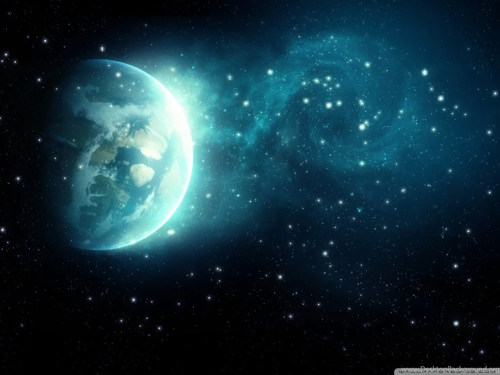 Blue Galaxy HD Desktop Wallpapers : High Definition : Fullscreen ...