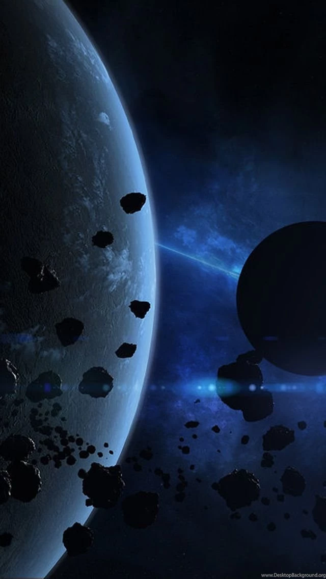 Blue Galaxy iPhone 5 Wallpapers (640x1136)