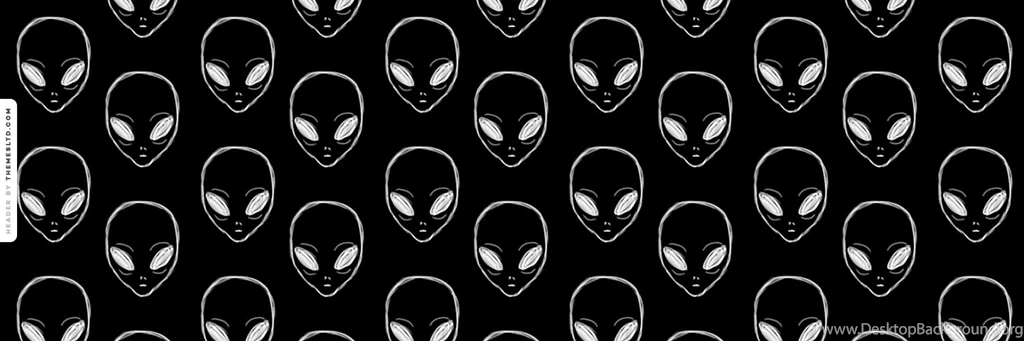 Drawn Alien Heads Ask.fm Backgrounds Black & White Wallpapers