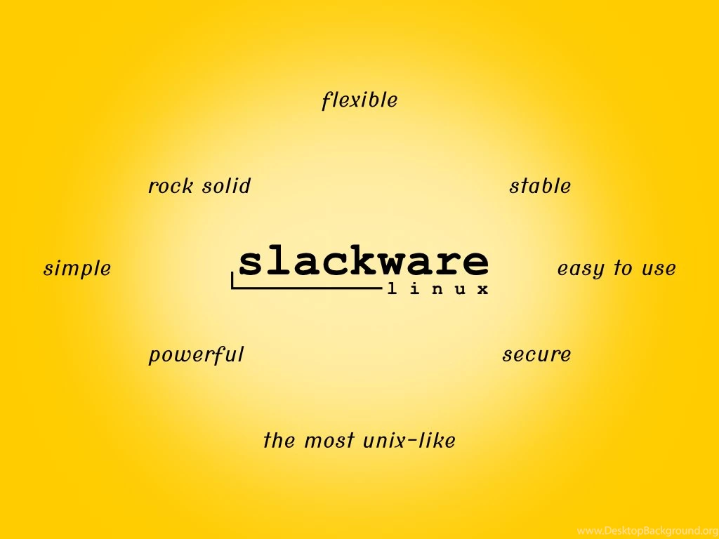 Slackware Linux Blog By İsmail: Slackware Wallpapers (Sari)