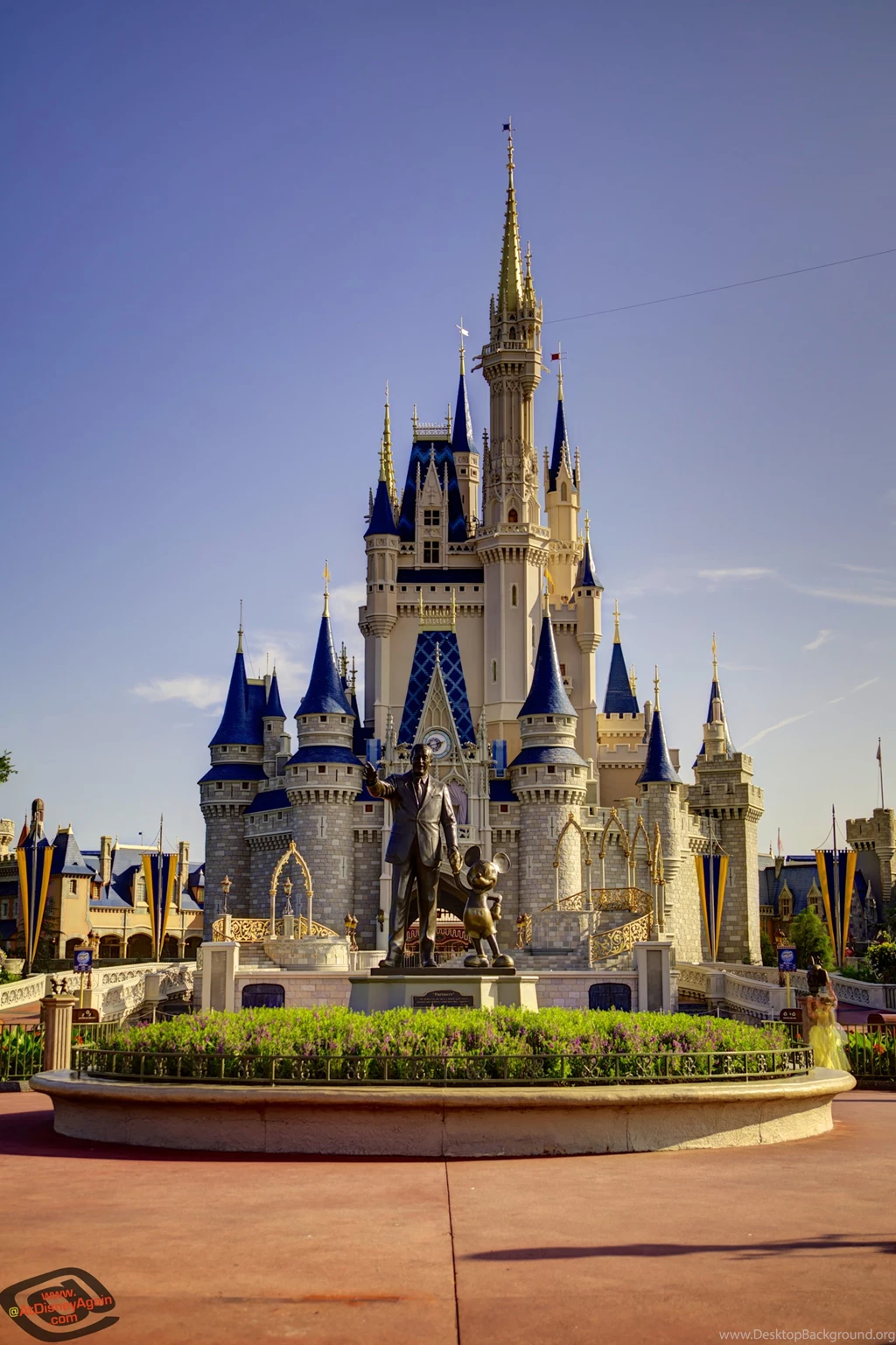 Daytime Cinderella Castle Wallpapers For Iphone