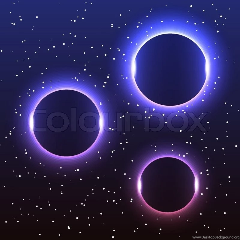 Abstract Backgrounds With Luminous Circle