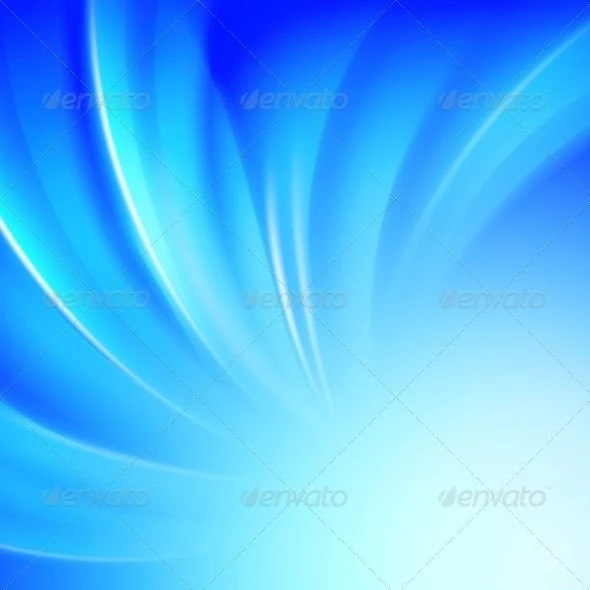 Blue Luminous Waves