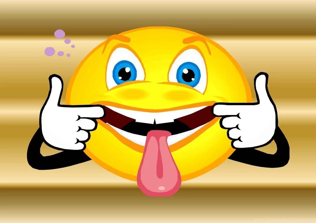 CHEEKY SMILEY WALLPAPER   (