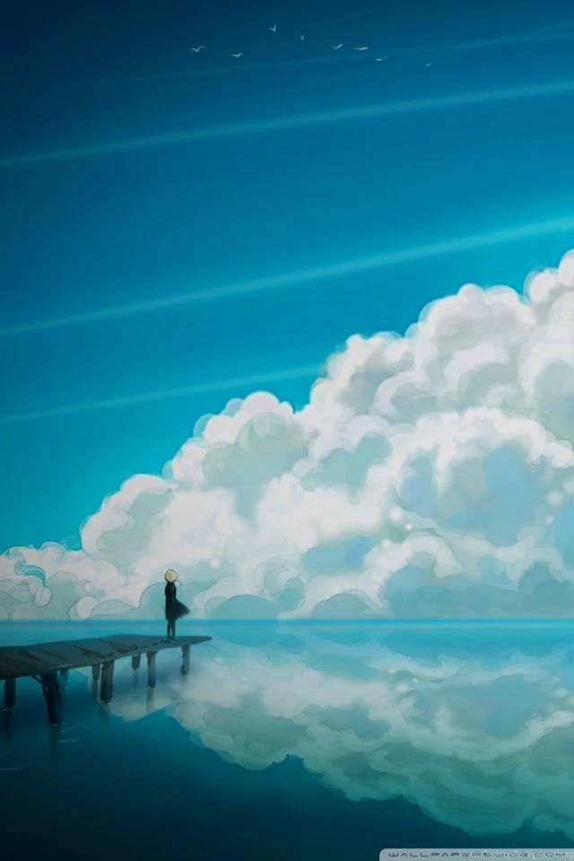 Sky Anime HD Desktop Wallpapers : Widescreen : Fullscreen : Mobile ...