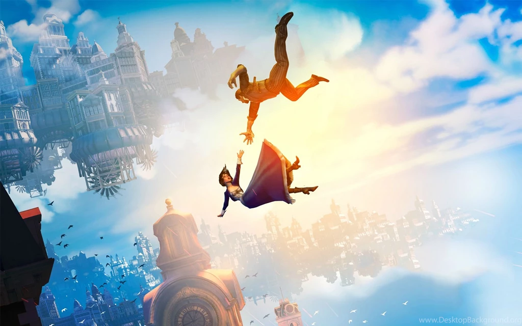 The Falling Wallpapers Without The Logo. : Bioshock