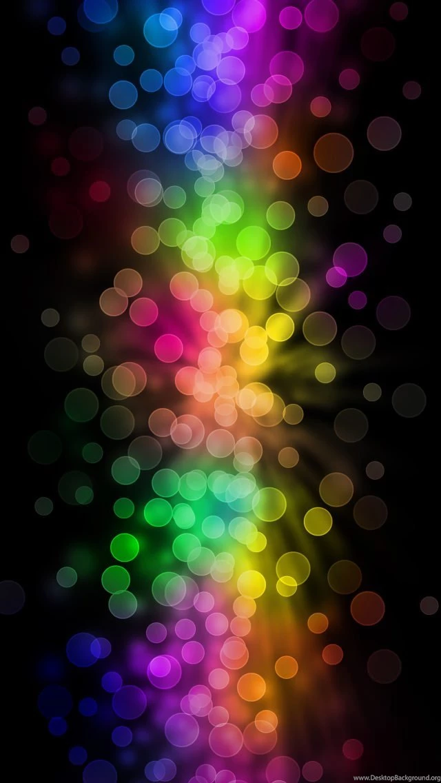 Colorful Bokeh iPhone 5 Wallpapers
