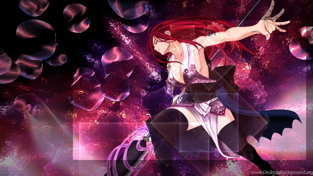 Wallpapers Fairy Tail Erza Scarlett Scarlet Titania 1366x768 ...