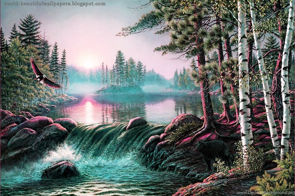 Beautiful Wallpapers: Nature Painting Wallpapers
