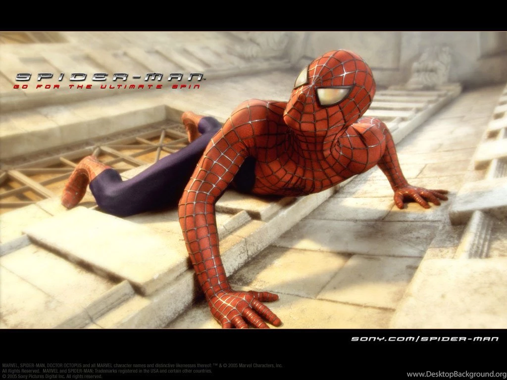 Wallpapers Spiderman Movie Climbing Building 1024x768