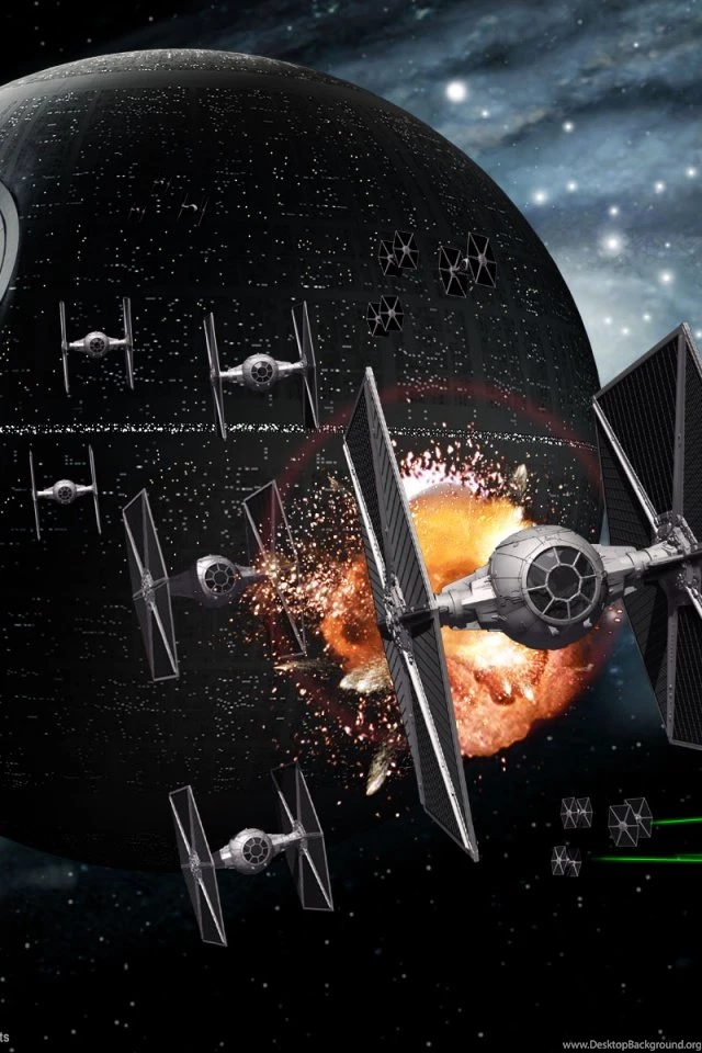 640x960 Death Star Battle Iphone 4 Wallpapers