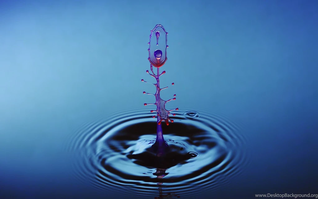 43 Water Drops Jumping With Blue Backgrounds 3d Gaming Hd ...