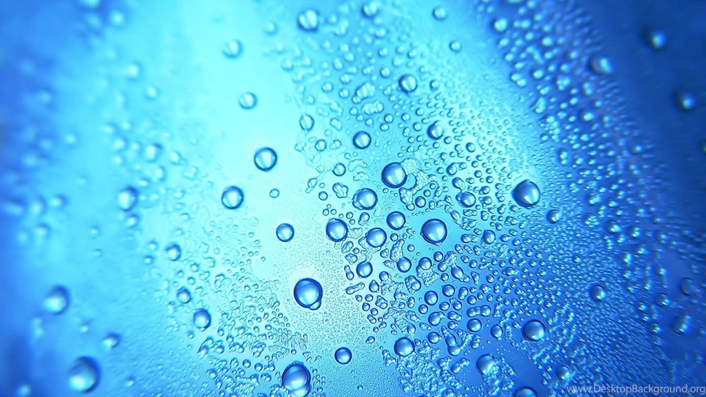 Condensation Water Drops Abstract Glass Blue Hd Wallpapers