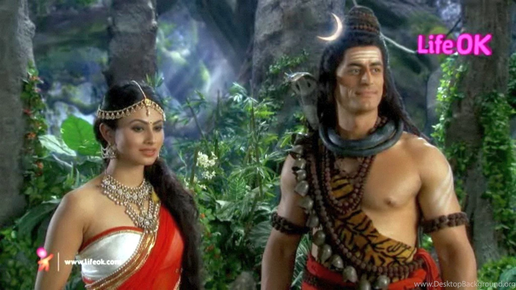 Mahadev And Parvati In Natural Desktop HD Wallpapers