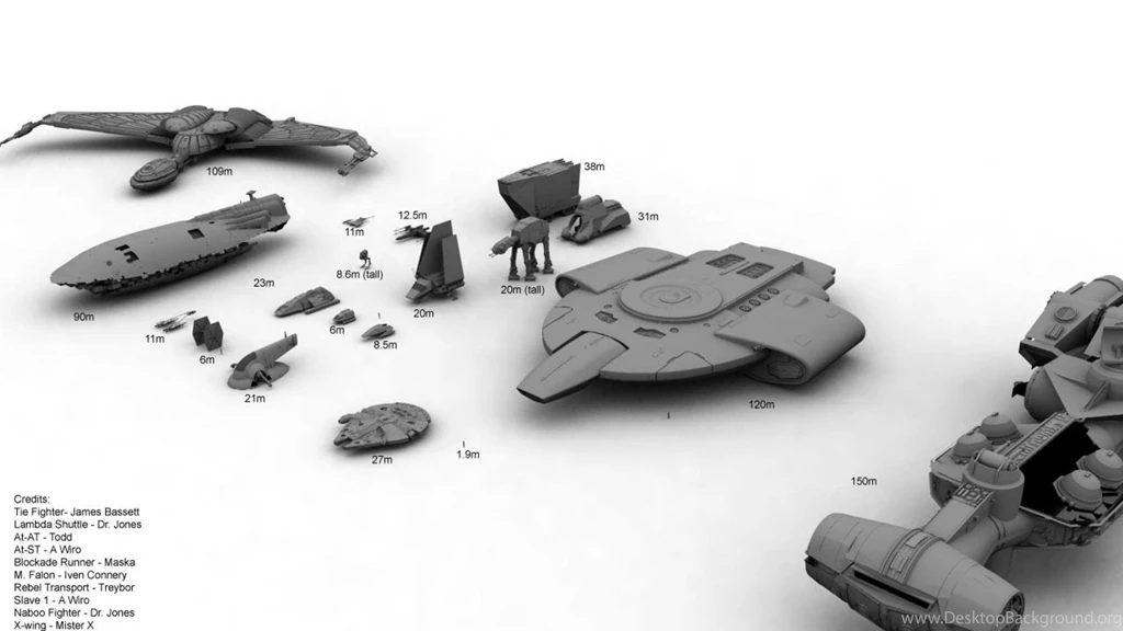 Star Wars Comparisons Ships Wallpapers (