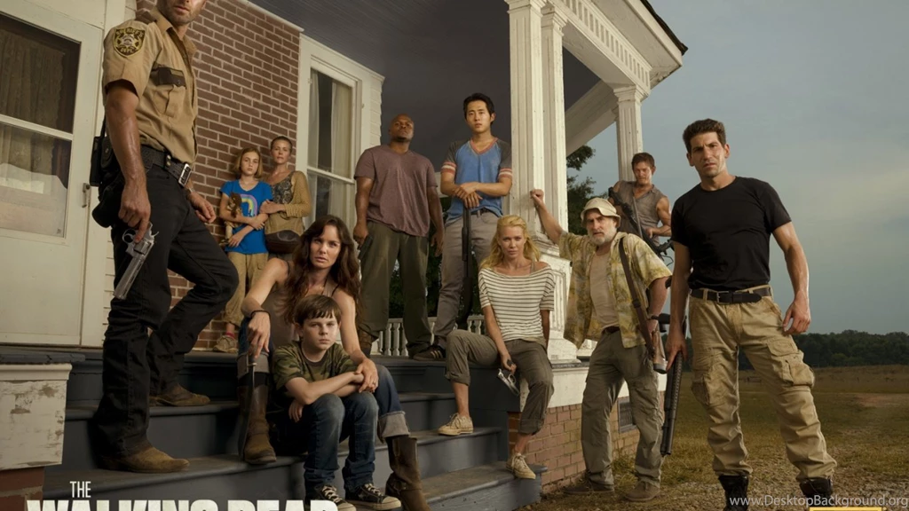 1366x768 The Walking Dead Cast Desktop PC And Mac Wallpapers