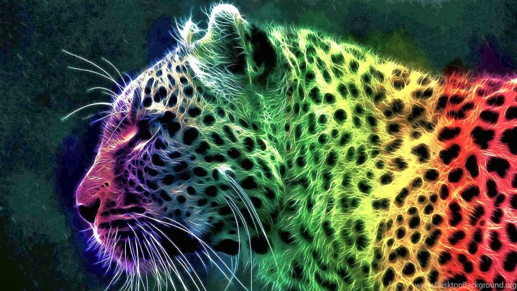 Rainbow Cheetah Wallpapers