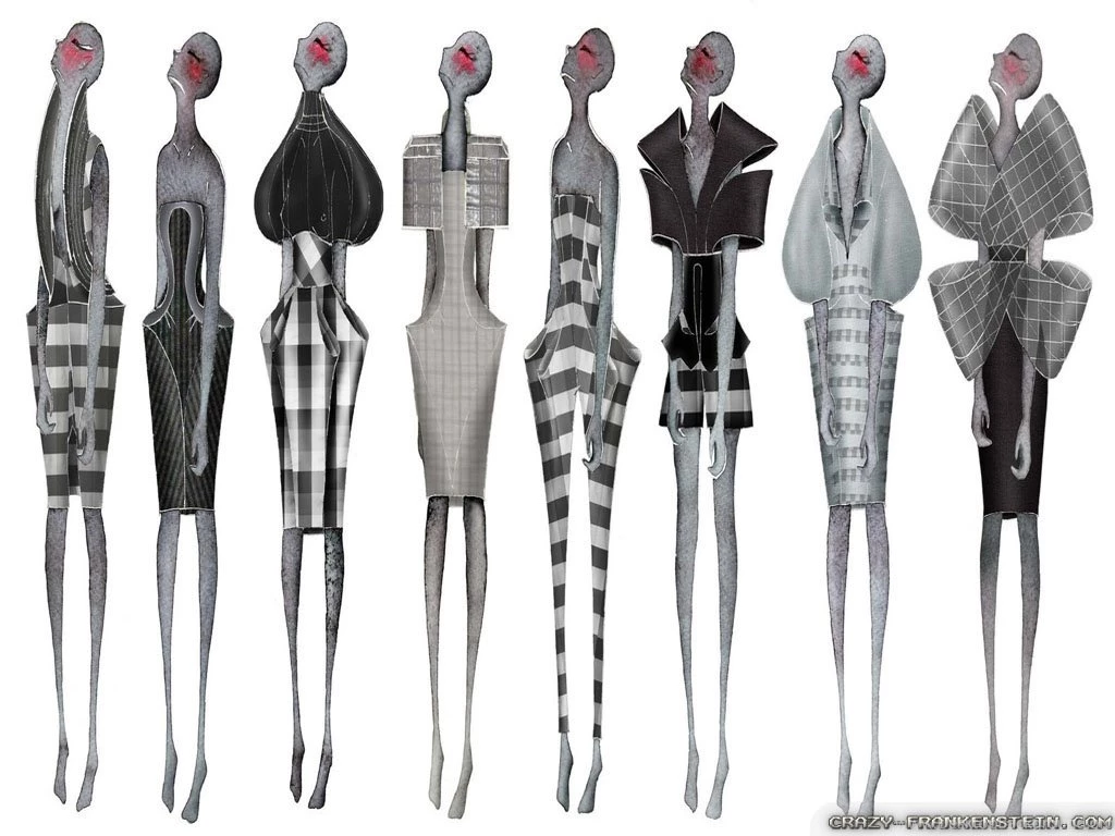 Fashion Sketches Wallpapers   Crazy Frankenstein