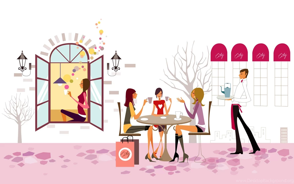 Fashion Illustration Women Wallpapers 15734 Backgrounds Color ...