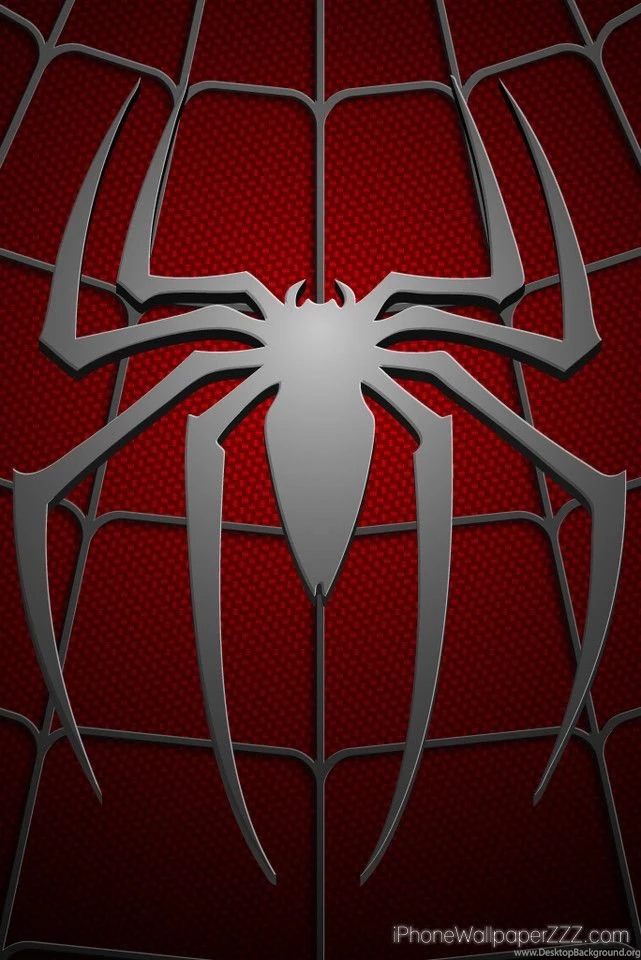 Spiderman Logo In Chest Red Costum HD Wallpapers For iPhone 4 And ...