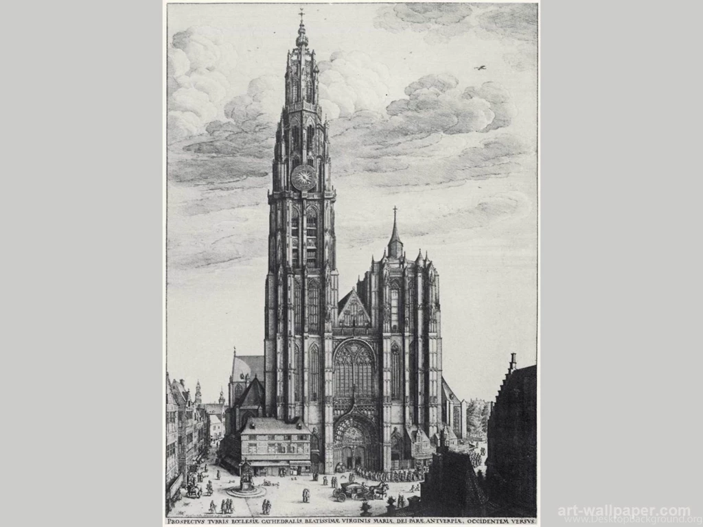 AntwerpenDie Cathedral Of Notre Dame , Hollar Wenzel Wallpapers