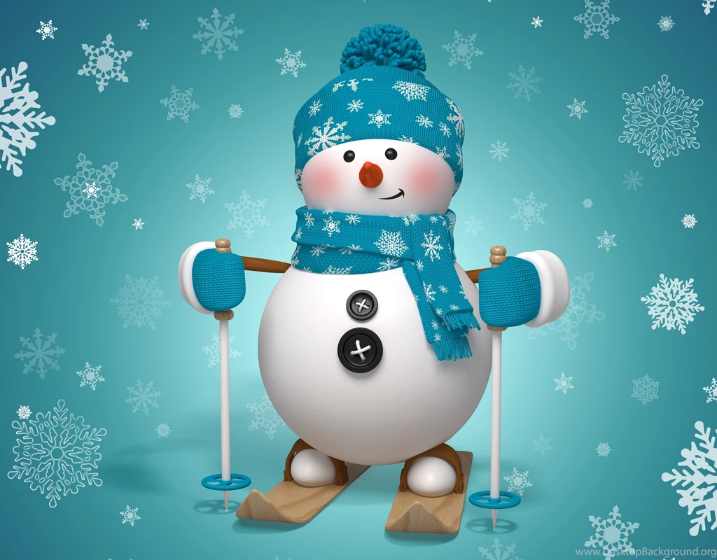 Christmas, House, Landscape, Mountains, Nature, Snowman, Winter