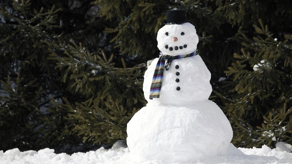 Snowman With A Scarf Wallpapers And Images   Wallpapers, Pictures ...