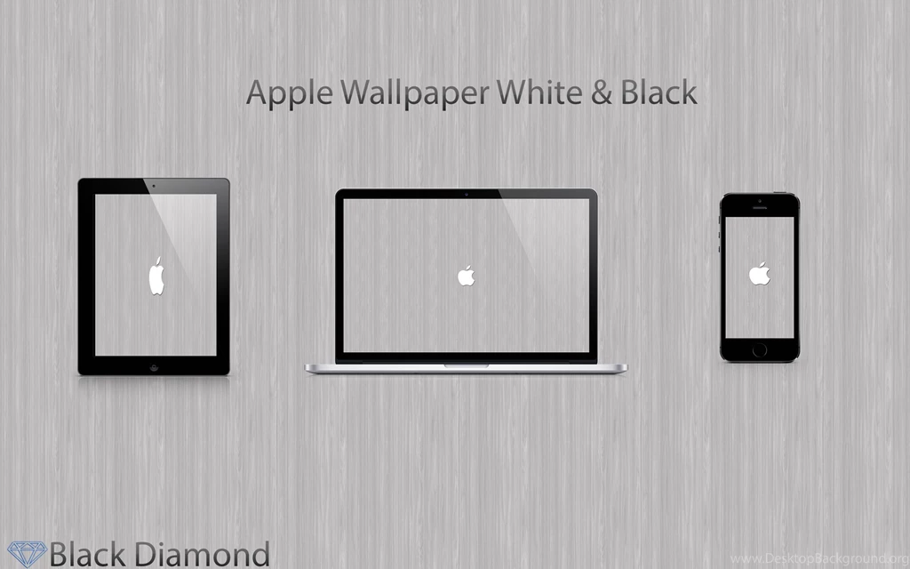 DeviantArt: More Like Black And White Apple Wallpapers By ...