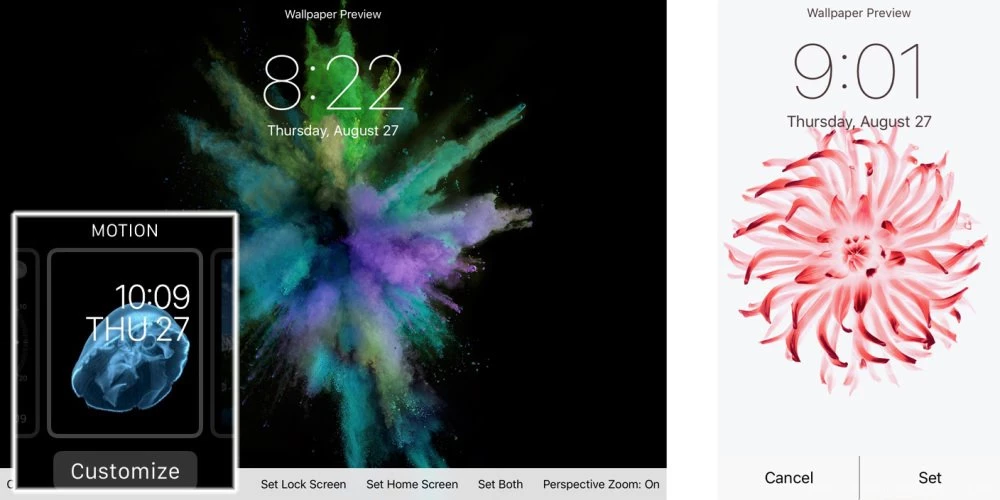 iPhone 6s And iPhone 6s Plus Animated Motion Wallpapers Leak