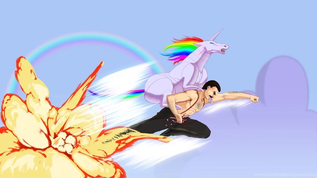 Men Unicorns Fantasy Art Freddie Mercury Rainbows Cromartie High ...